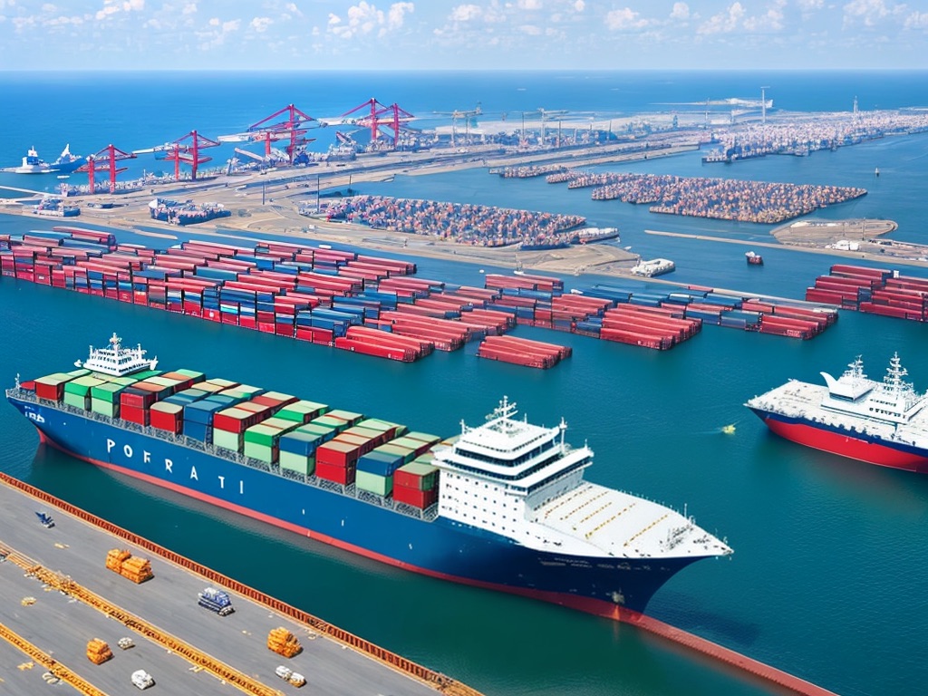Illustration pour les entreprises de Manutention portuaire