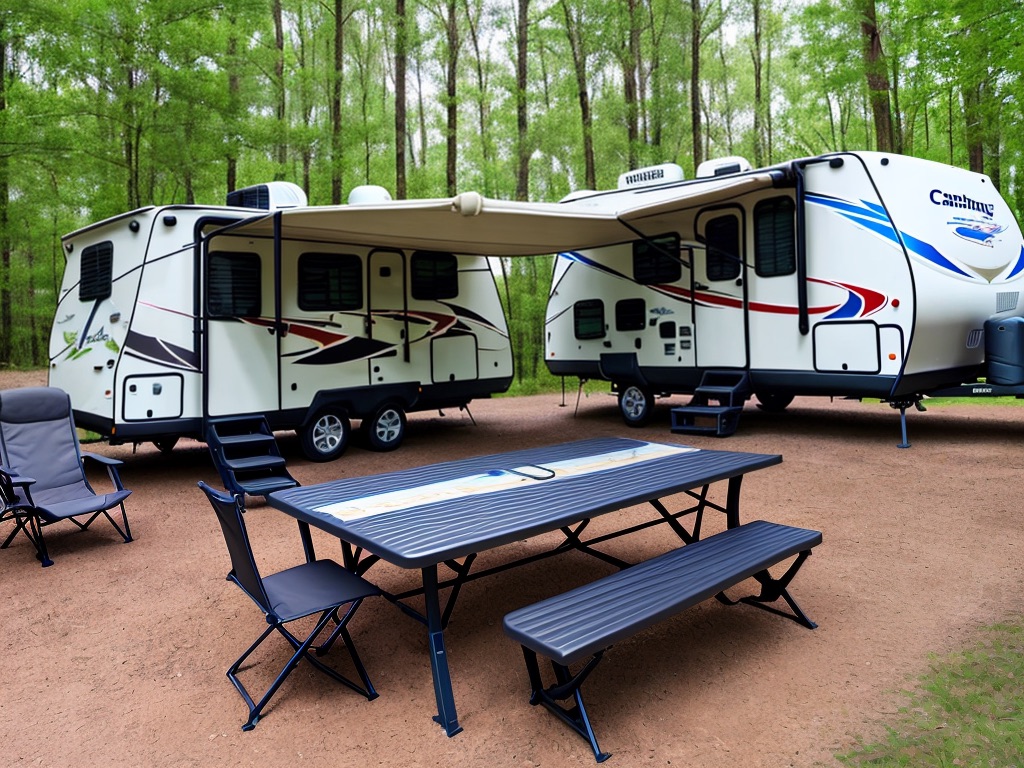 Illustration pour les entreprises de Terrains de camping et parcs pour caravanes, vhicules de loisirs