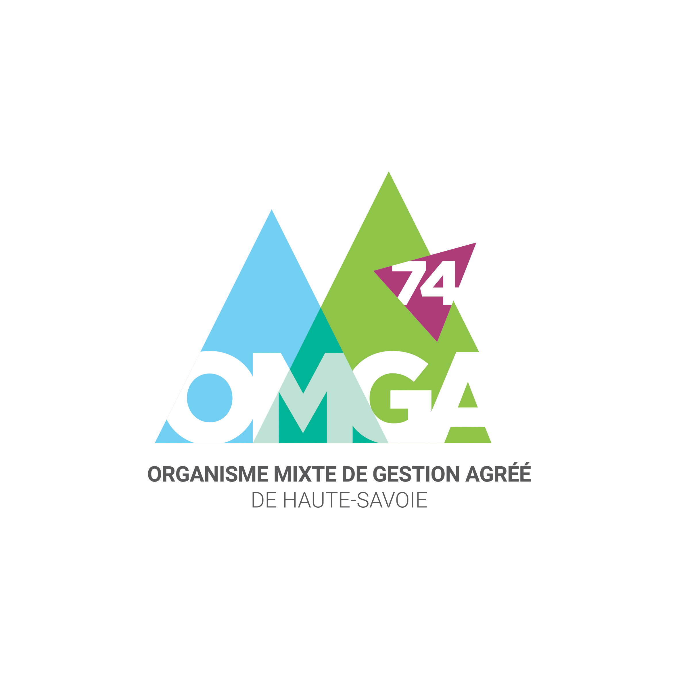 Logo ORGANISME MIXTE DE GESTION AGREE DE HAUTE-SAVOIE OMGA 74