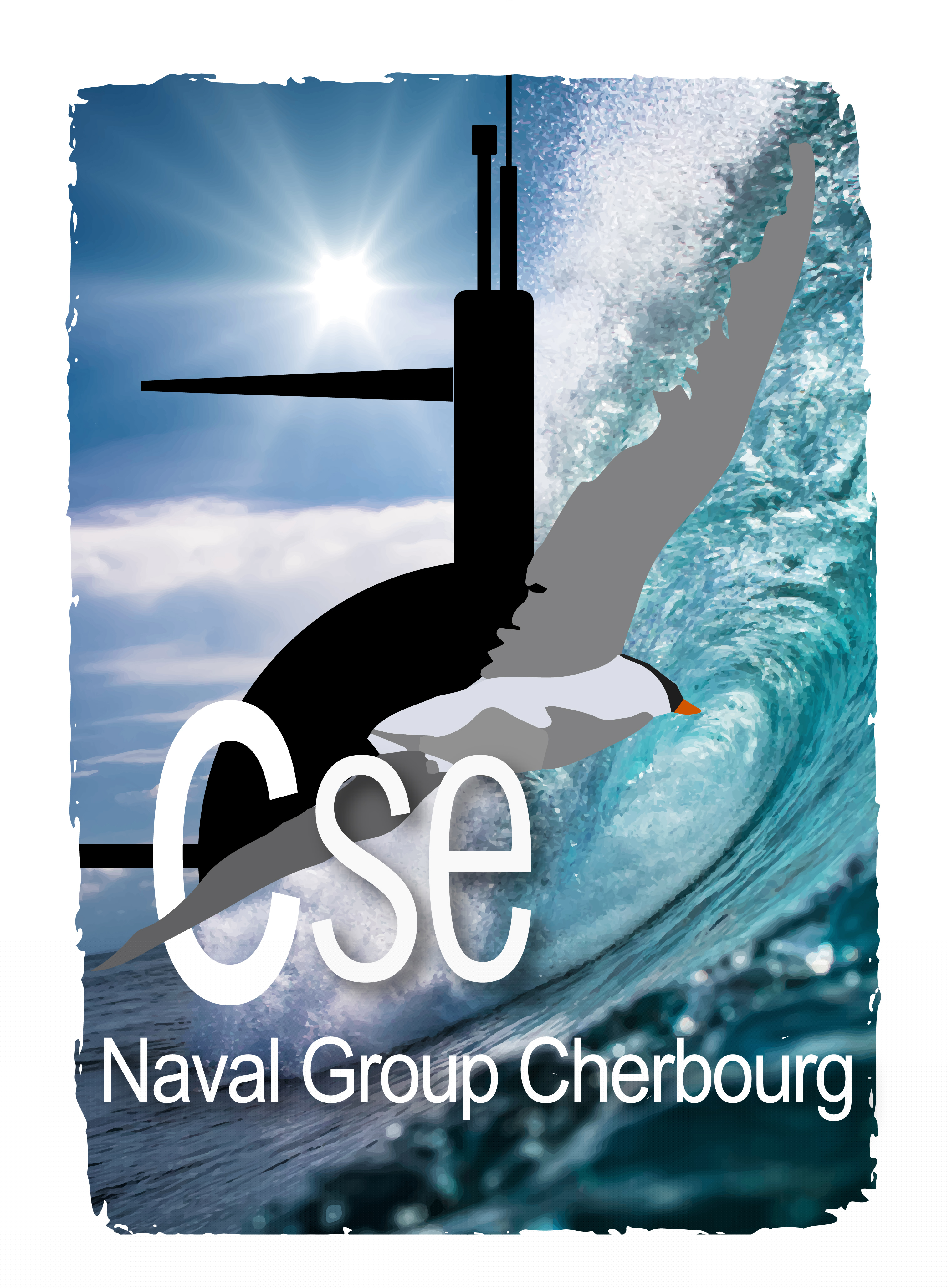 Logo CSE NAVAL GROUP CHERBOURG