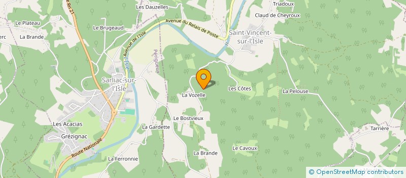 localisation de l'entreprise 0''GRAVITY à SAVIGNAC-LES-EGLISES
