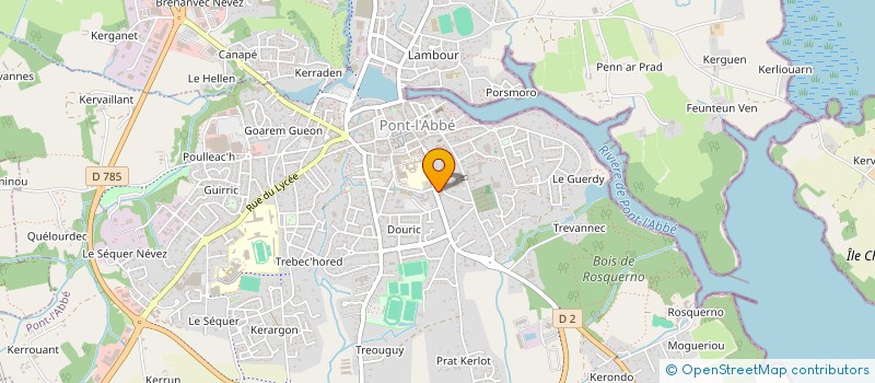 localisation de l'entreprise 0011 COP PIERRE JEAN  PONT-L'ABBE