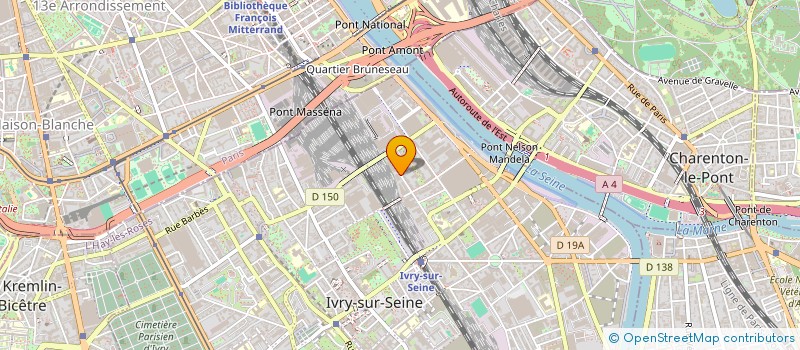 localisation de l'entreprise 01- PORTAGE à IVRY-SUR-SEINE