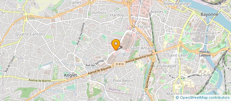 localisation de l'entreprise 02 ANGLET à ANGLET