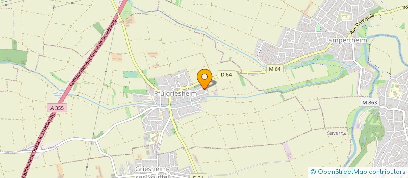 localisation de l'entreprise 02 DENTAIRE  PFULGRIESHEIM