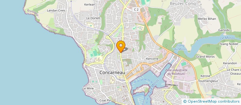 localisation de l'entreprise 02 ESTHET à CONCARNEAU