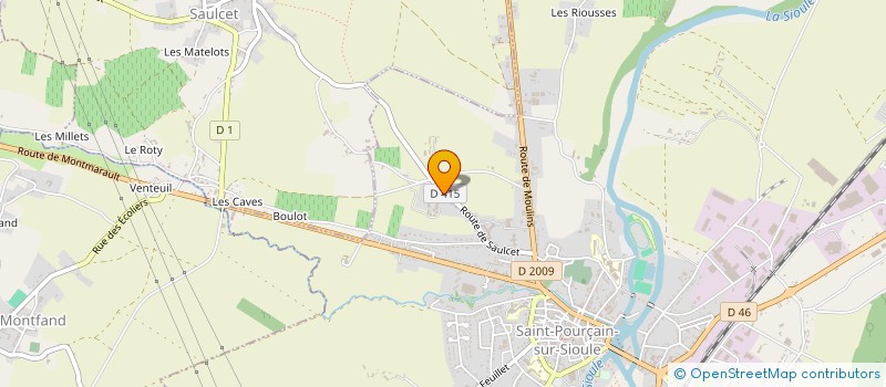 localisation de l'entreprise 03 AIDE ET SERVICES AUX ASSOCIATIONS  SAINT-POURCAIN-SUR-SIOULE