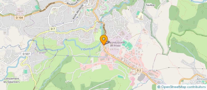 localisation de l'entreprise 07 ACCUEIL SERVICES AUTO  PRIVAS