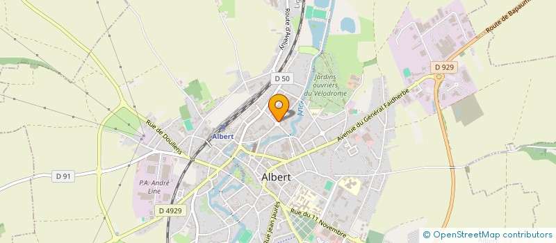 localisation de l'entreprise 07H01 à ALBERT