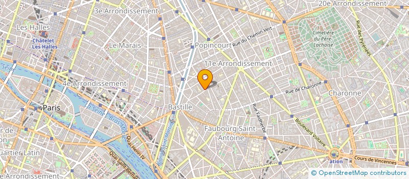 localisation de l'entreprise 1+1  PARIS