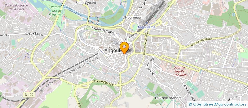 localisation de l'entreprise 1+1 HABITAT à ANGOULEME