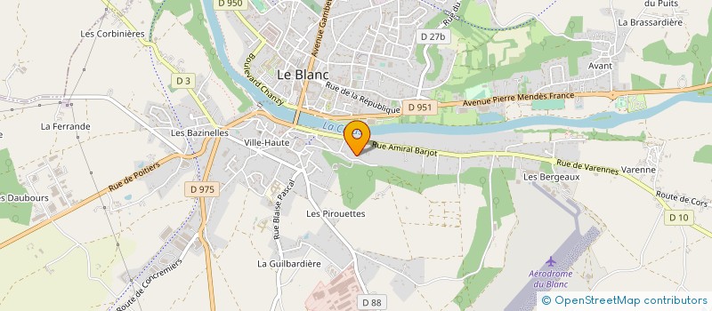 localisation de l'entreprise 1 2 3 BRINDILLE à LE BLANC