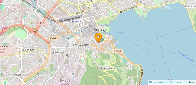 localisation de l'entreprise 1 2 3 CHANSONS à ANNECY