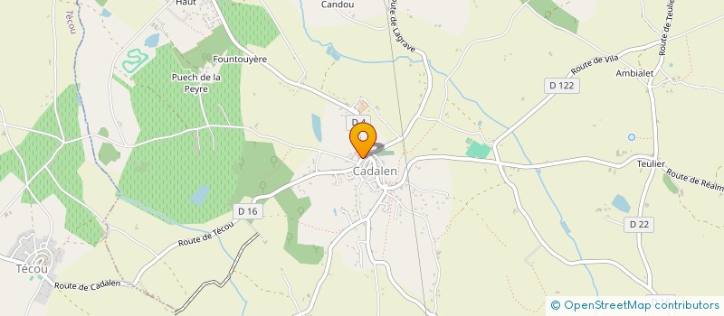 localisation de l'entreprise 1,2,3... FAMILLES ADMR  CADALEN