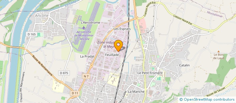 localisation de l'entreprise 1.2.3 IMMOBILIER  MONTELIMAR