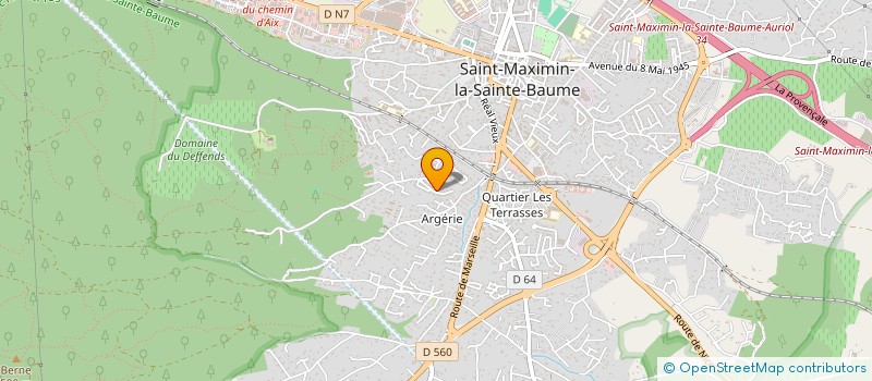 localisation de l'entreprise 1 2 3 NOUNOUS à ST MAXIMIN LA STE BAUME