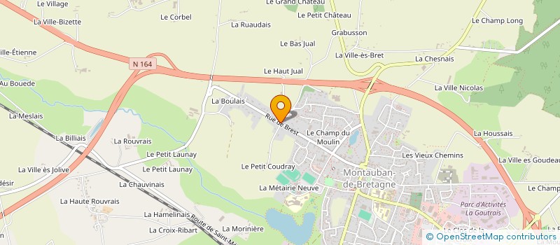 localisation de l'entreprise 1.2.3. NOUNOUS à MONTAUBAN-DE-BRETAGNE