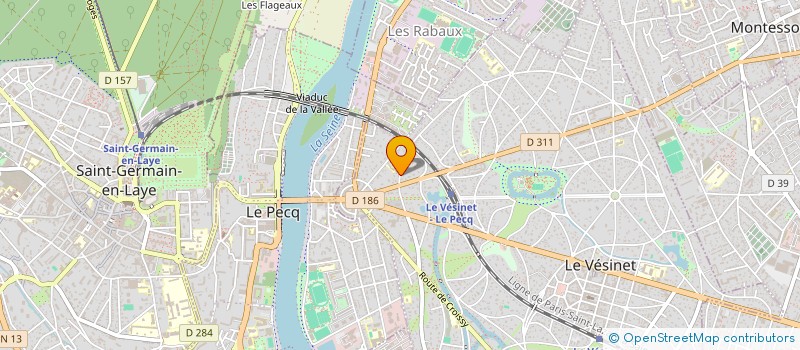 localisation de l'entreprise 1, 2, 3 PAPILLES ! à LE VESINET