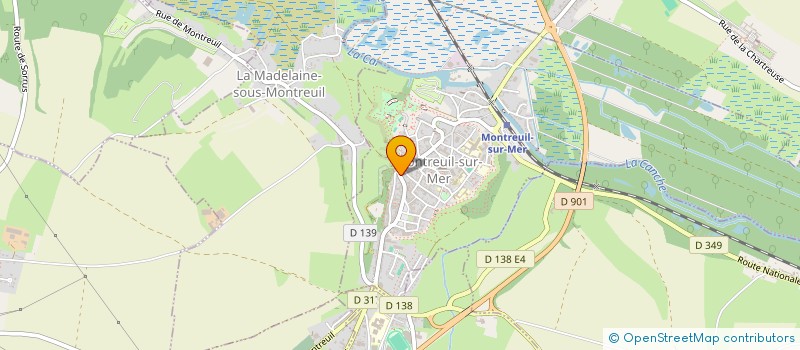 localisation de l'entreprise 1,2,3, PC  MONTREUIL-SUR-MER