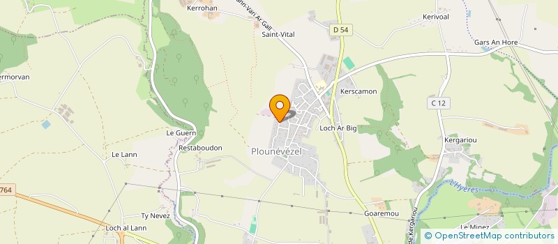 localisation de l'entreprise 1,2,3 PETITS PAS  PLOUNEVEZEL