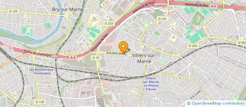 localisation de l'entreprise 1, 2, 3 POULET  VILLIERS-SUR-MARNE