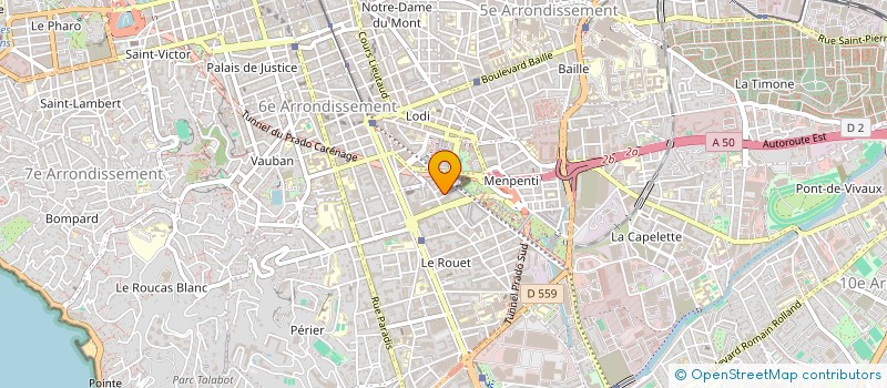 localisation de l'entreprise 1 2 3 SOLEIL à MARSEILLE