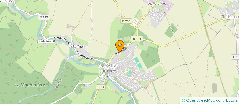 localisation de l'entreprise 1,2,3 SOLEIL  BRETTEVILLE-SUR-LAIZE