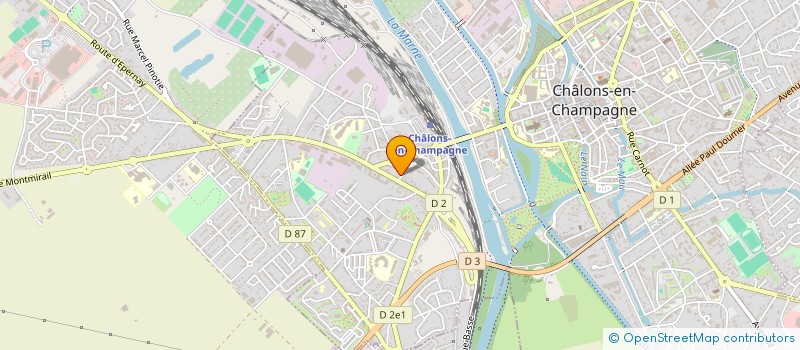 localisation de l'entreprise 1 2 3 SOLEIL RIVE GAUCHE  CHALONS-EN-CHAMPAGNE