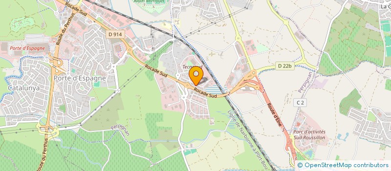 localisation de l'entreprise 1.2.3.TECHNO-SOL  PERPIGNAN