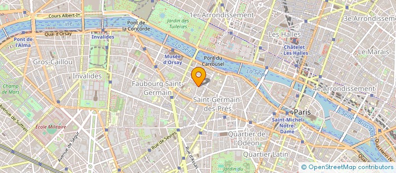 localisation de l'entreprise 1/3/5 PRE AU CLERC  PARIS