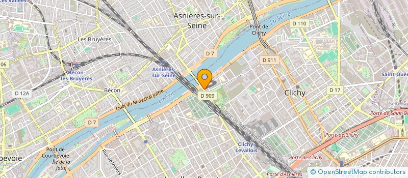 localisation de l'entreprise 1.35 AMO  CLICHY