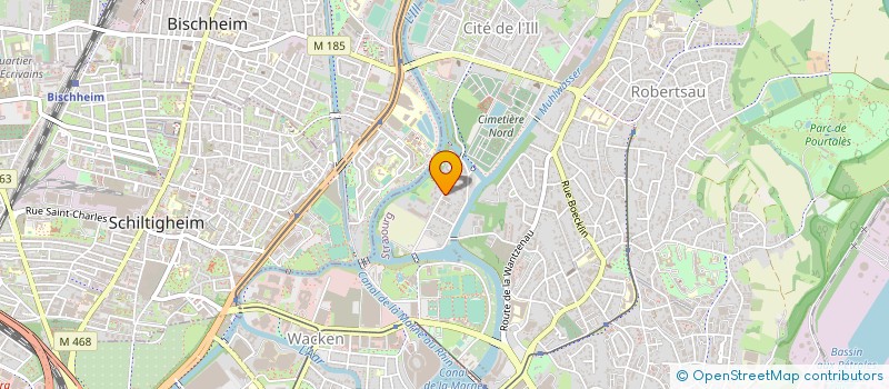 localisation de l'entreprise 1 A HUGO SERVICES à STRASBOURG