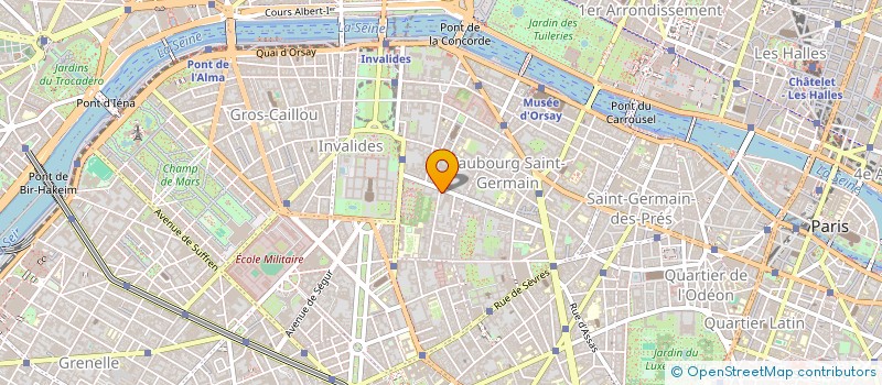 localisation de l'entreprise 1 BARBET DE JOUY  PARIS