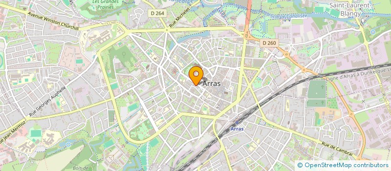 localisation de l'entreprise 1 BIS-ATELIERS D'ARTISTES à ARRAS