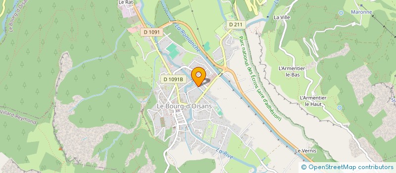 localisation de l'entreprise 1 BOX POUR TOUS A CHEPTAINVILLE à LE BOURG-D'OISANS