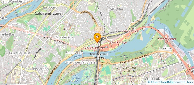 localisation de l'entreprise 1 CHEMIN DU GOUTTET  CALUIRE-ET-CUIRE