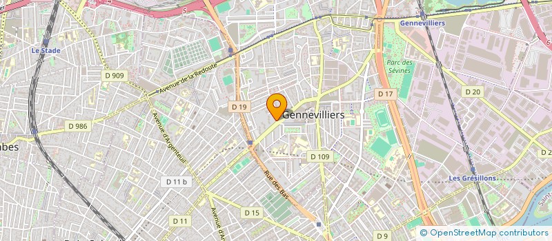 localisation de l'entreprise 1 CINE DIFFERENT  GENNEVILLIERS