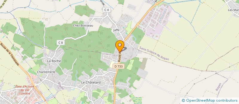 localisation de l'entreprise 1 COEUR POUR DEUX MAINS à SAINT-SULPICE-DE-ROYAN
