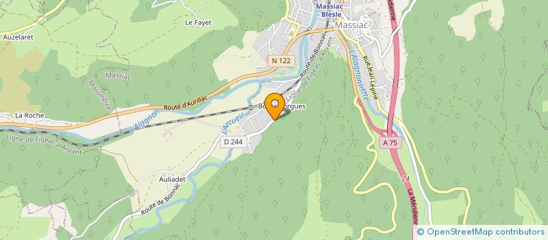 localisation de l'entreprise 1 DIAG à MASSIAC