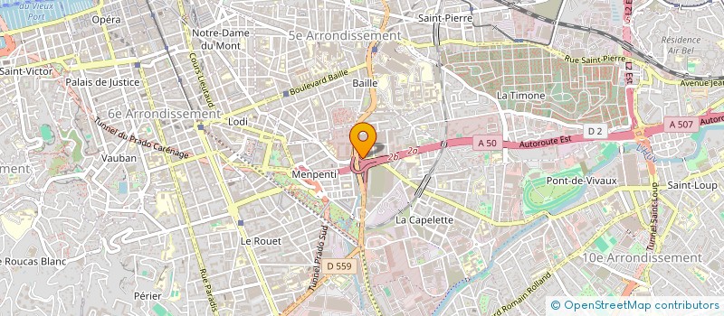 localisation de l'entreprise 1 EGAL 2 à MARSEILLE