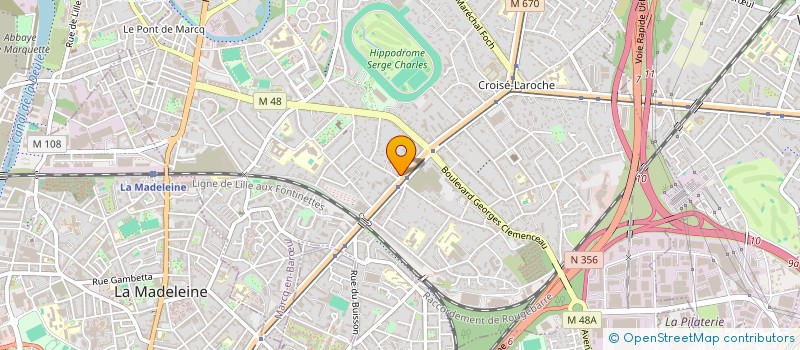 localisation de l'entreprise 1 GRAND PLACE  MARCQ-EN-BARUL