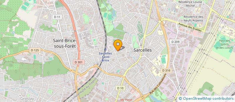 localisation de l'entreprise 1&I POTENTIELS  SARCELLES