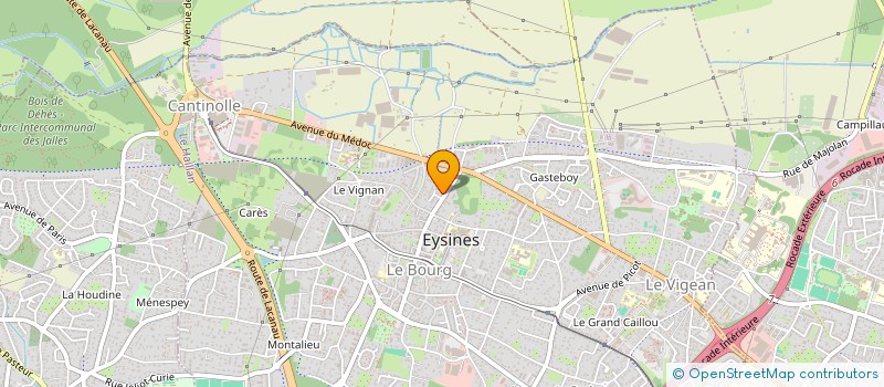 localisation de l'entreprise 1 IMPASSE DU CHEVAL BLANC  EYSINES