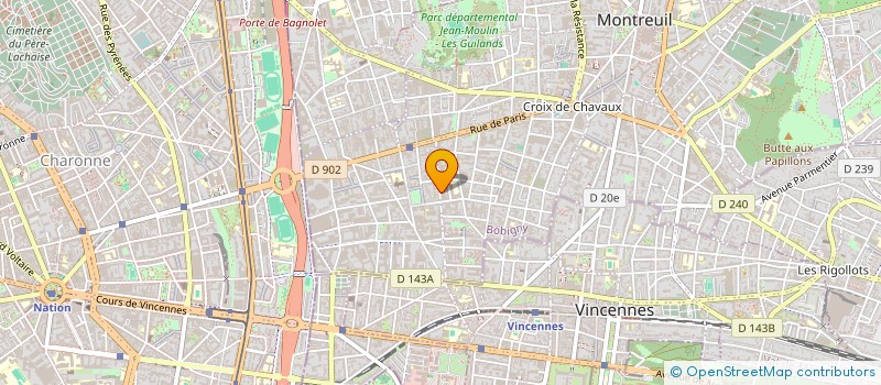 localisation de l'entreprise 1 MAFE POUR TOUS à MONTREUIL