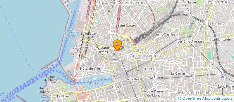 localisation de l'entreprise 1° OMNISPORT à MARSEILLE