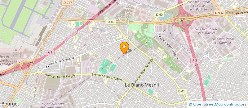 localisation de l'entreprise 1 P.A (UN PAS...UNE AVENTURE) à LE BLANC-MESNIL