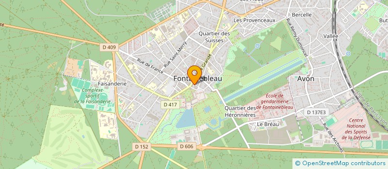 localisation de l'entreprise 1 PEET à FONTAINEBLEAU