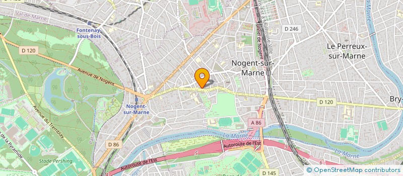 localisation de l'entreprise 1 PL NINGESSER ET COLI 106 LES ARCADES à NOGENT SUR MARNE