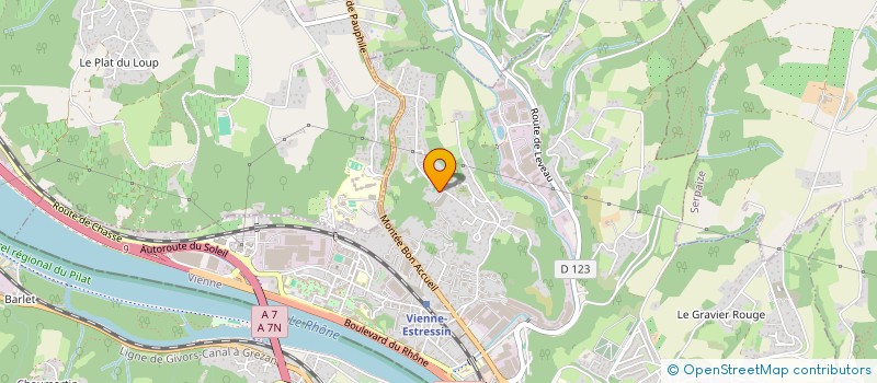 localisation de l'entreprise 1 PL SAINT FERREOL (DU)  VIENNE