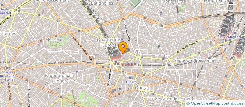 localisation de l'entreprise 1 PLACE DE BUDAPEST  PARIS